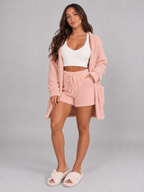 Loovay Elysane Driedelige Pyjamaset met Vest en Short