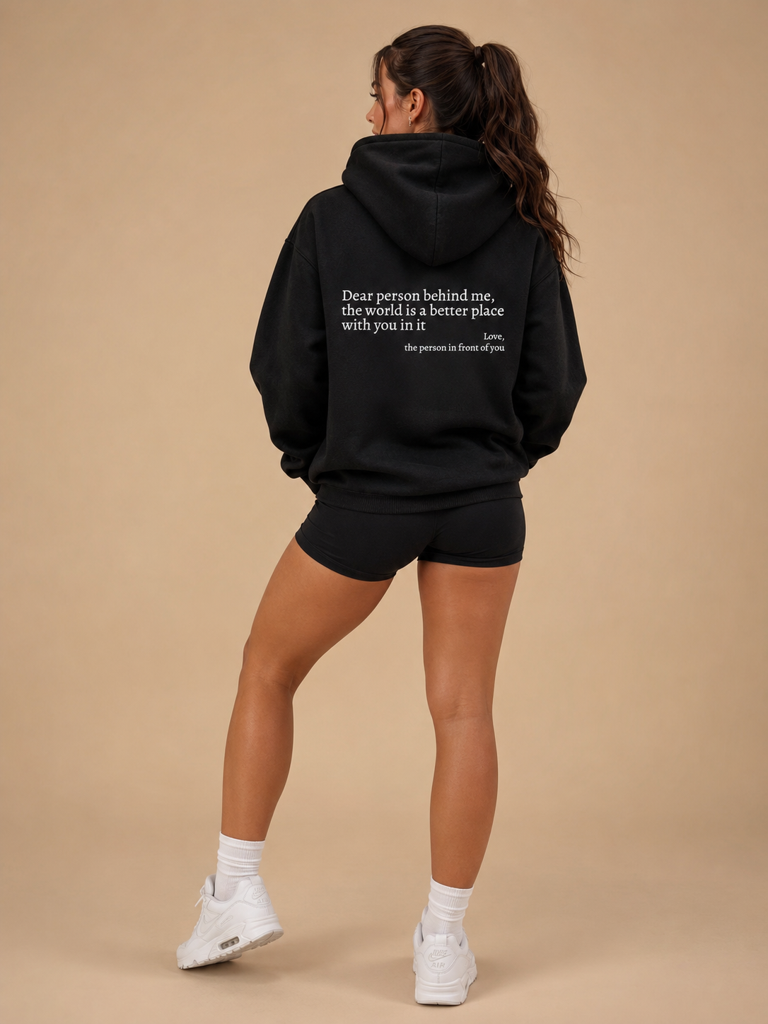 Loovay Solace Hoodie, Pluche Hoodie met Tekstprint