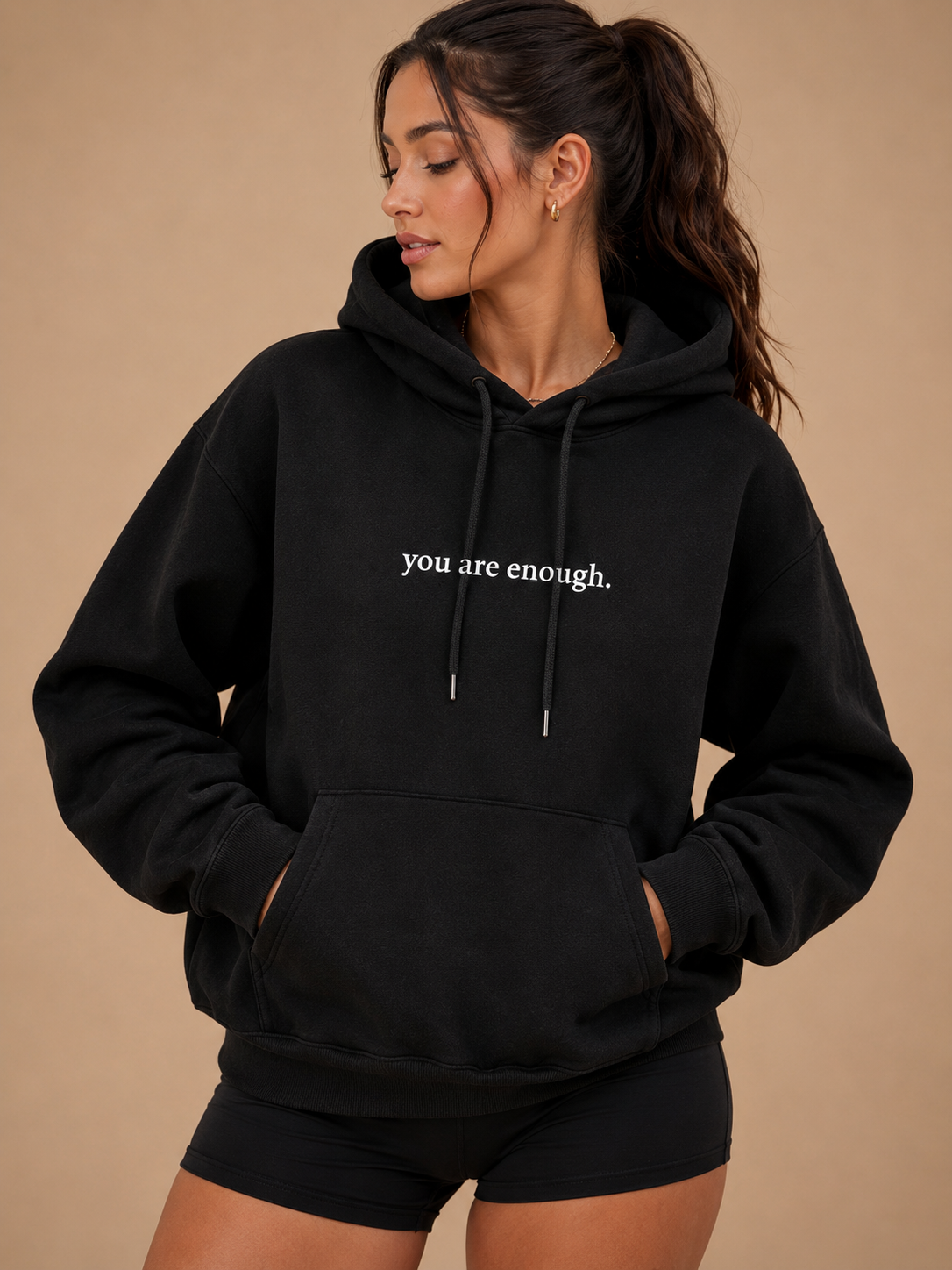Loovay Solace Hoodie, Pluche Hoodie met Tekstprint