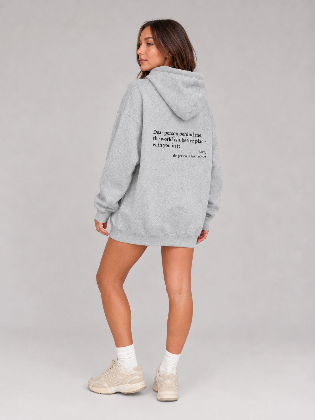 Loovay Solace Hoodie, Pluche Hoodie met Tekstprint