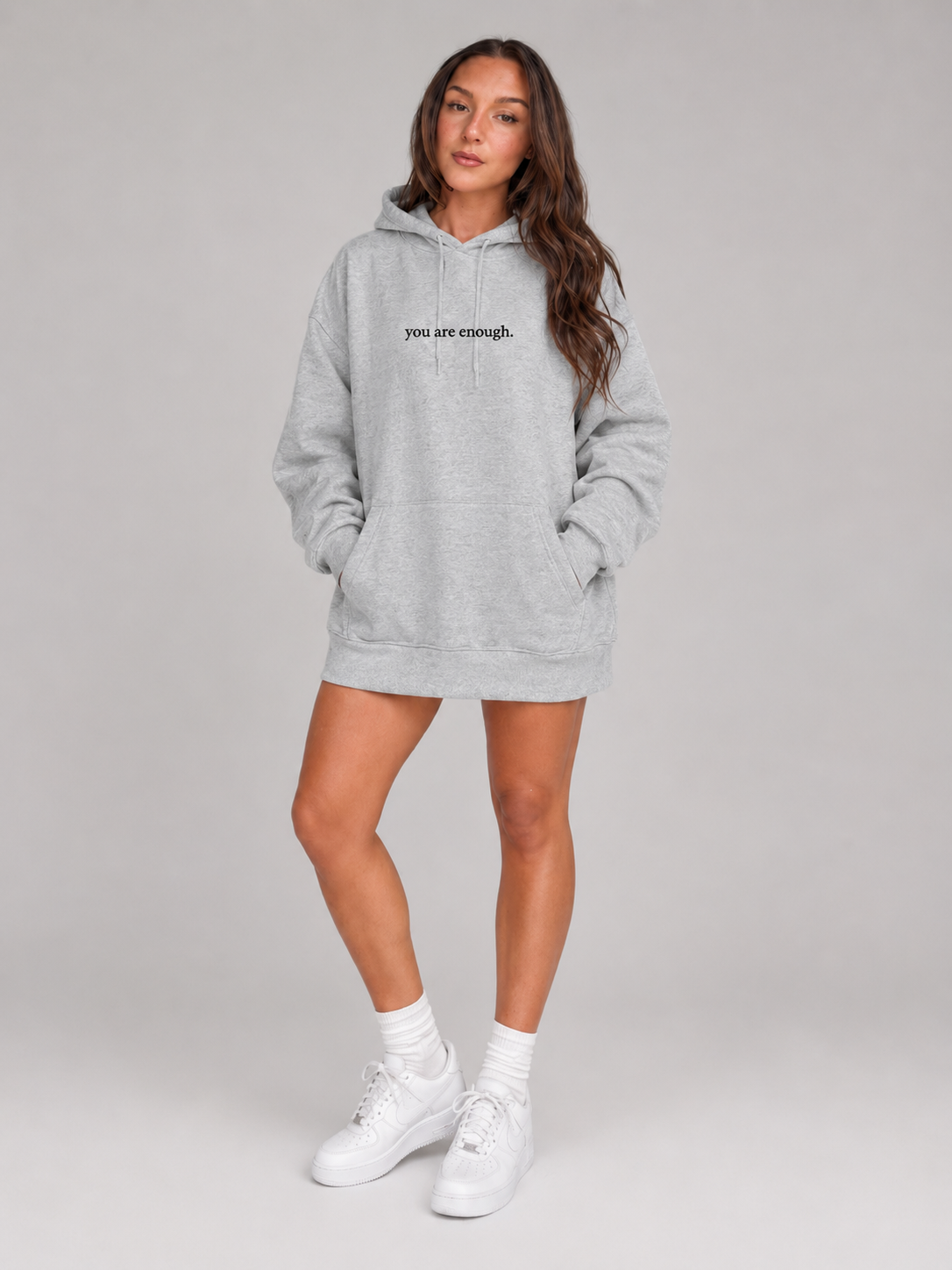Loovay Solace Hoodie, Pluche Hoodie met Tekstprint
