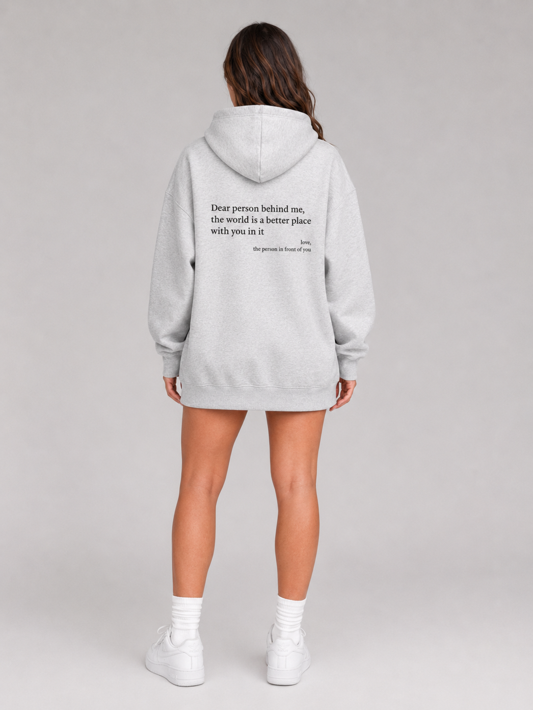 Loovay Solace Hoodie, Pluche Hoodie met Tekstprint