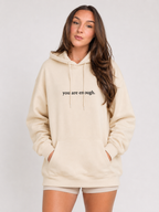Loovay Solace Hoodie, Pluche Hoodie met Tekstprint