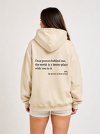 Loovay Solace Hoodie, Pluche Hoodie met Tekstprint