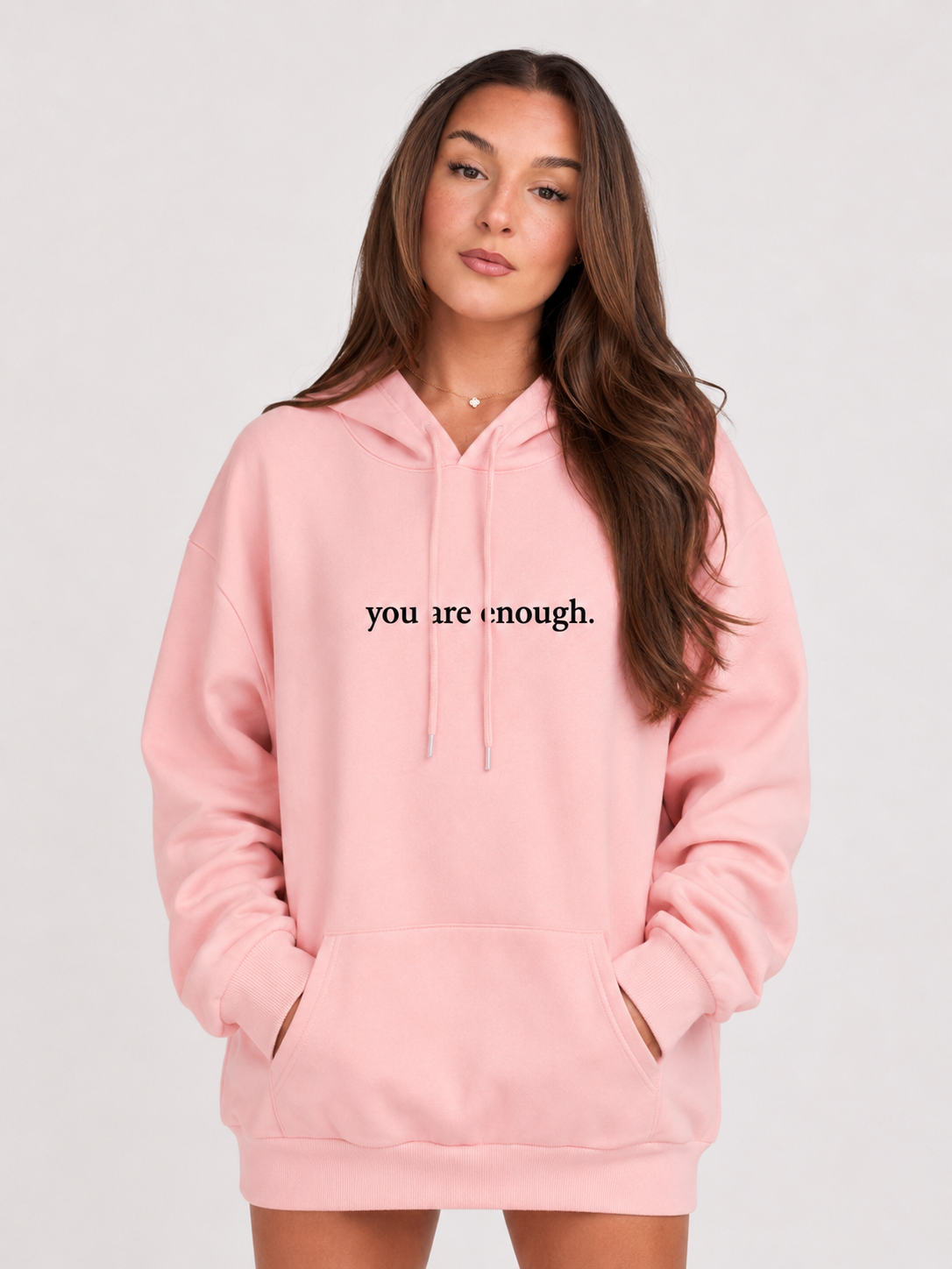 Loovay Solace Hoodie, Pluche Hoodie met Tekstprint