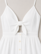 Loovay Elanora Midi Jurk met Strikdetail