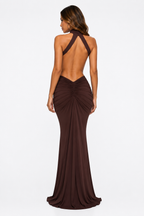 Loovay Aurellia Jurk, Halter Maxi Elegantie