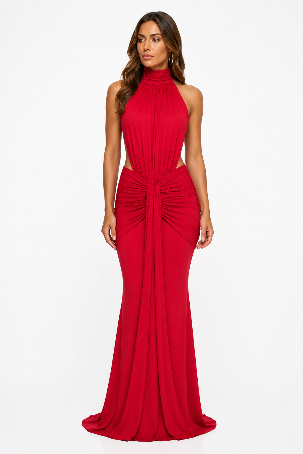 Loovay Aurellia Jurk, Halter Maxi Elegantie
