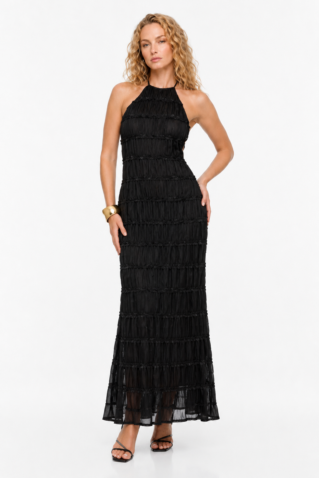 Loovay Aurélisse Jurk, Halter Maxi Elegantie