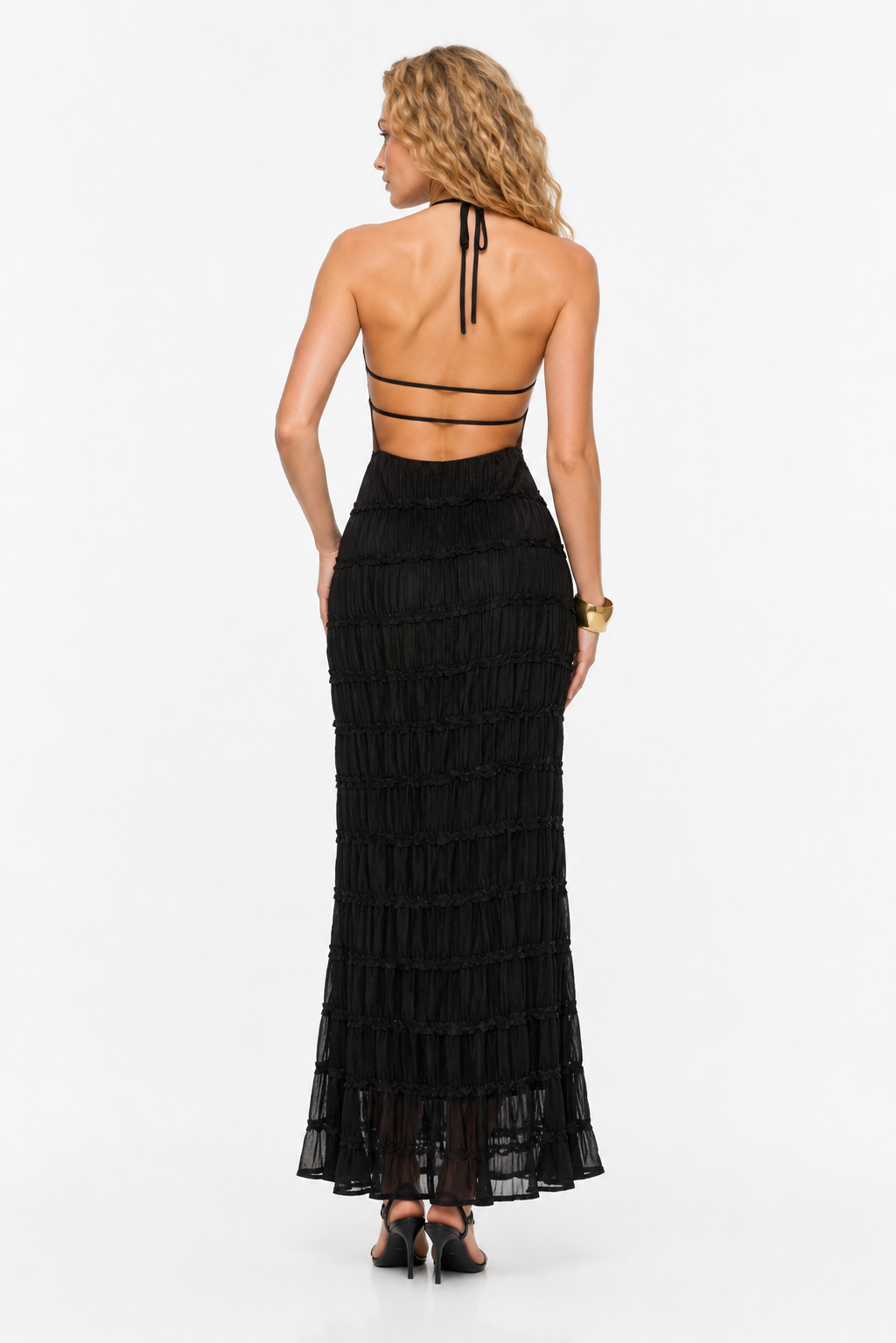 Loovay Aurélisse Jurk, Halter Maxi Elegantie