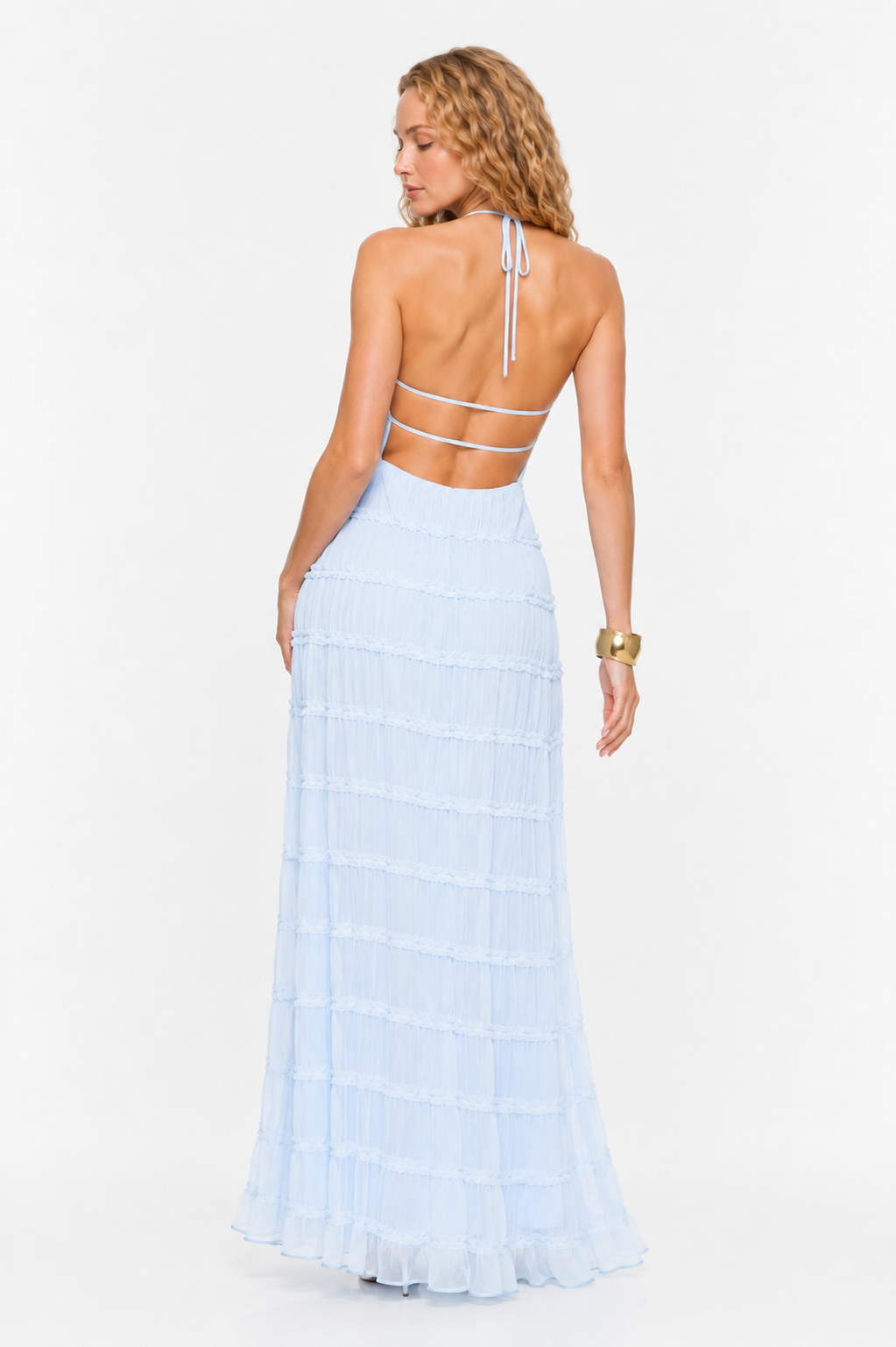Loovay Aurélisse Jurk, Halter Maxi Elegantie