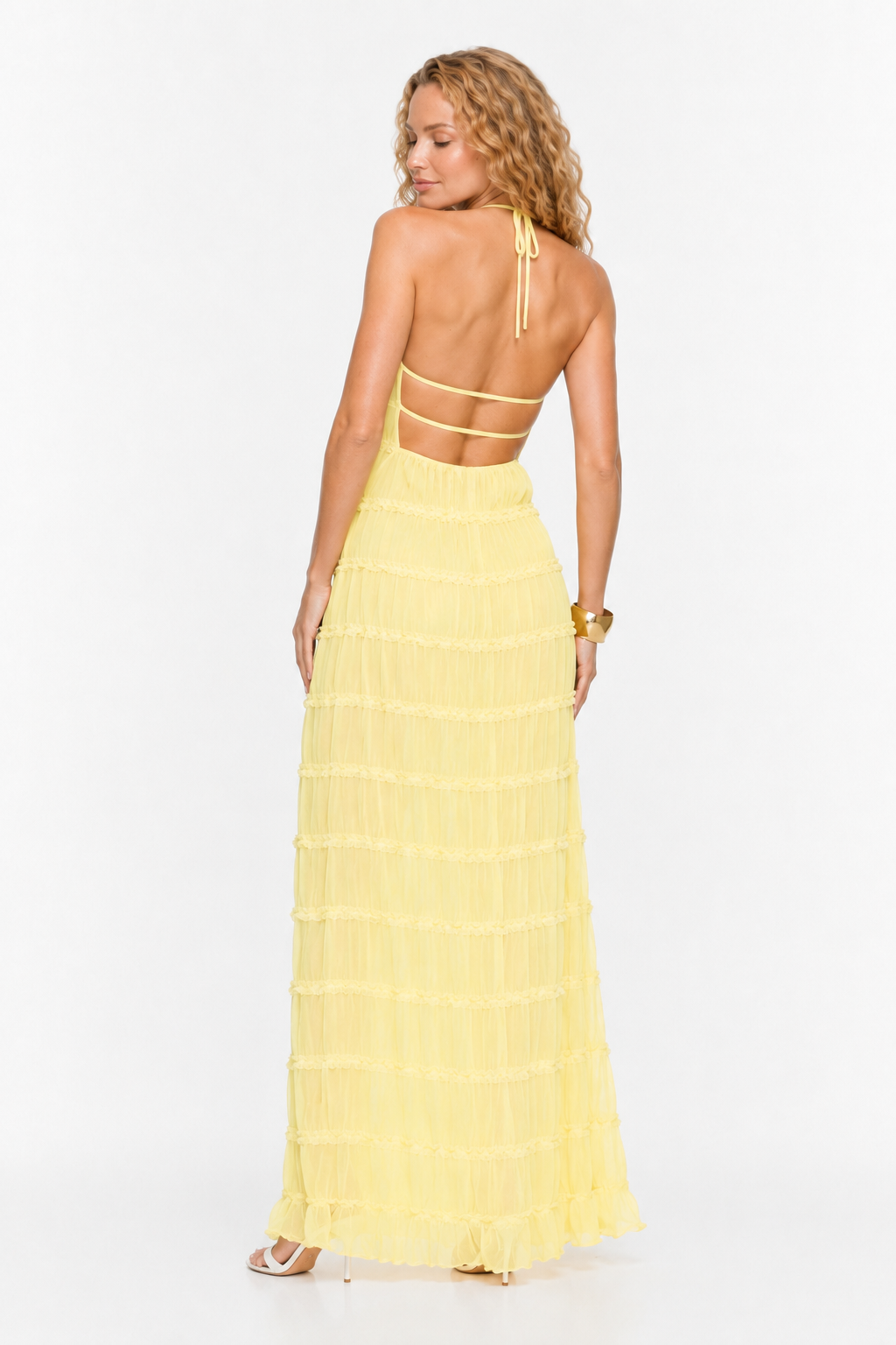 Loovay Aurélisse Jurk, Halter Maxi Elegantie