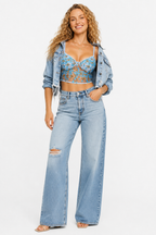 Loovay Azméra Top, Geborduurde Bustier Elegantie