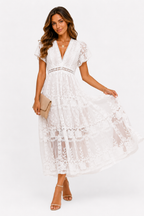 Loovay Bellavira Jurk, Kanten Ibiza Maxi Elegantie