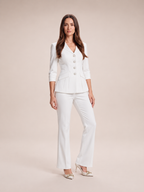 Loovay Elvianne Blazerpak met Flared Broek