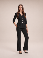 Loovay Elvianne Blazerpak met Flared Broek