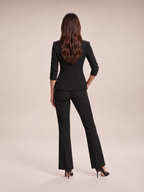 Loovay Elvianne Blazerpak met Flared Broek