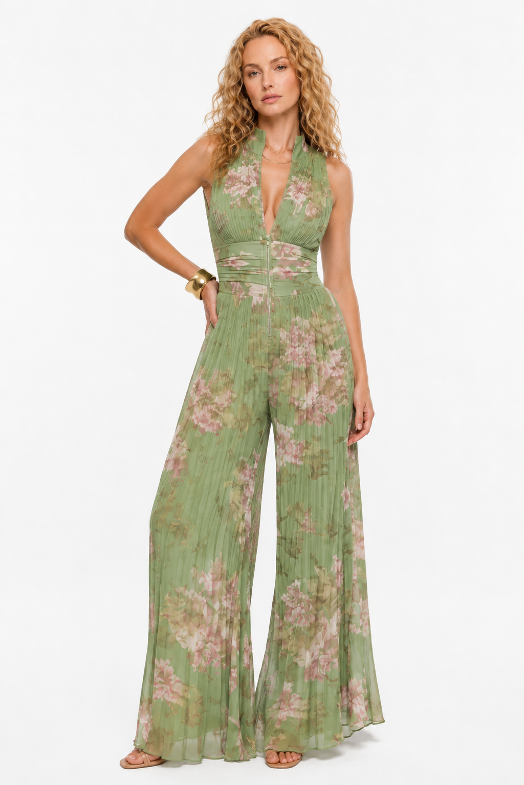 Loovay Valerisse Jumpsuit, Geplooide Elegantie