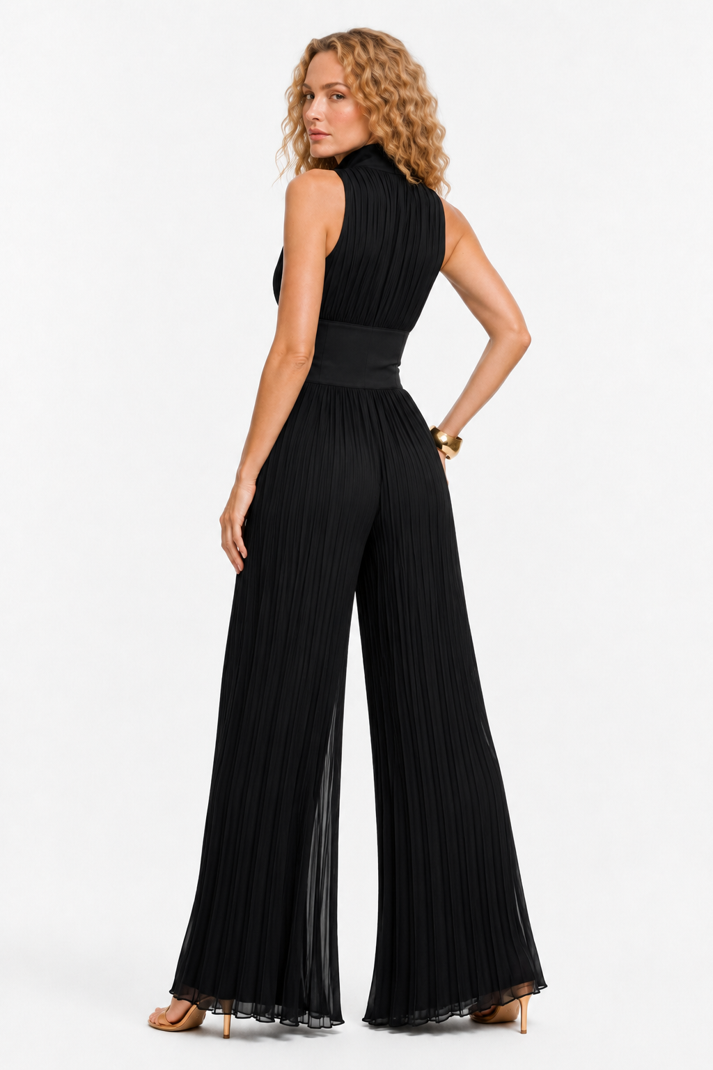 Loovay Valerisse Jumpsuit, Geplooide Elegantie