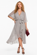 Loovay Eloria Jurk, Wikkel Midi Elegantie