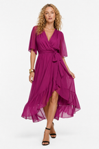 Loovay Eloria Jurk, Wikkel Midi Elegantie