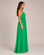 Loovay Varelia Halter Maxi-jurk, Diepe V-hals