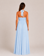 Loovay Varelia Halter Maxi-jurk, Diepe V-hals
