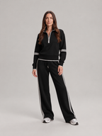 Loovay Vionelle Loungewear Set met Sweater en Wide Leg Broek