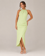 Loovay Elavie Jurk, Halter Maxi Jurk met Split