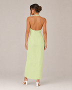 Loovay Elavie Jurk, Halter Maxi Jurk met Split