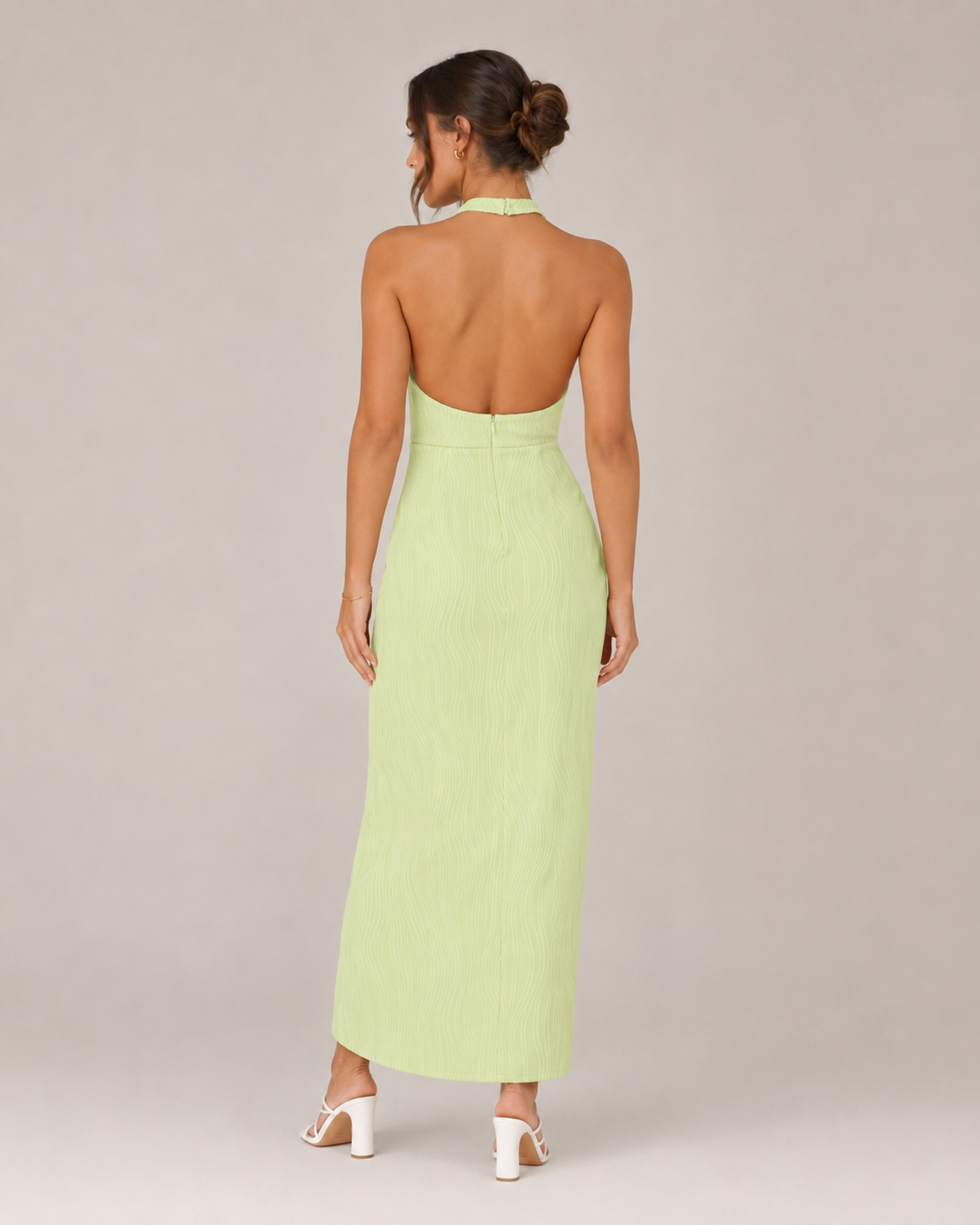 Loovay Elavie Jurk, Halter Maxi Jurk met Split
