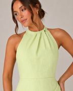 Loovay Elavie Jurk, Halter Maxi Jurk met Split