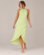 Loovay Elavie Jurk, Halter Maxi Jurk met Split