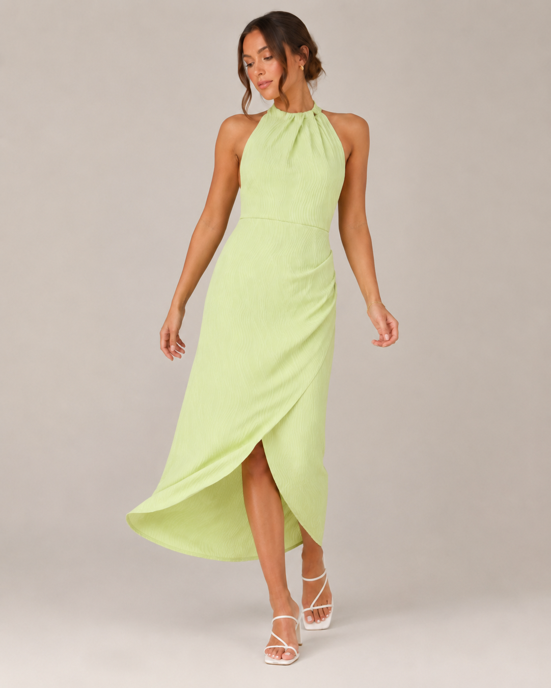 Loovay Elavie Jurk, Halter Maxi Jurk met Split