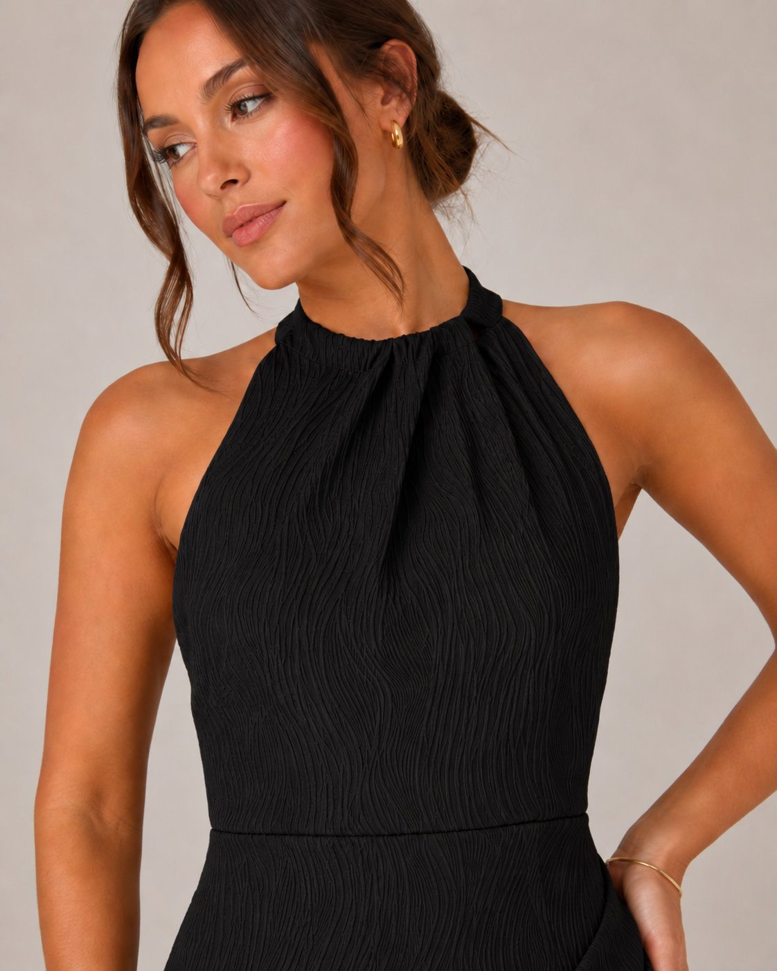 Loovay Elavie Jurk, Halter Maxi Jurk met Split