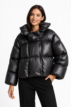 Loovay Vault, Kort Pufferjack met Oversized Kraag