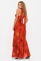 Loovay Rosamira Jurk, Romantische Bloemen Maxi