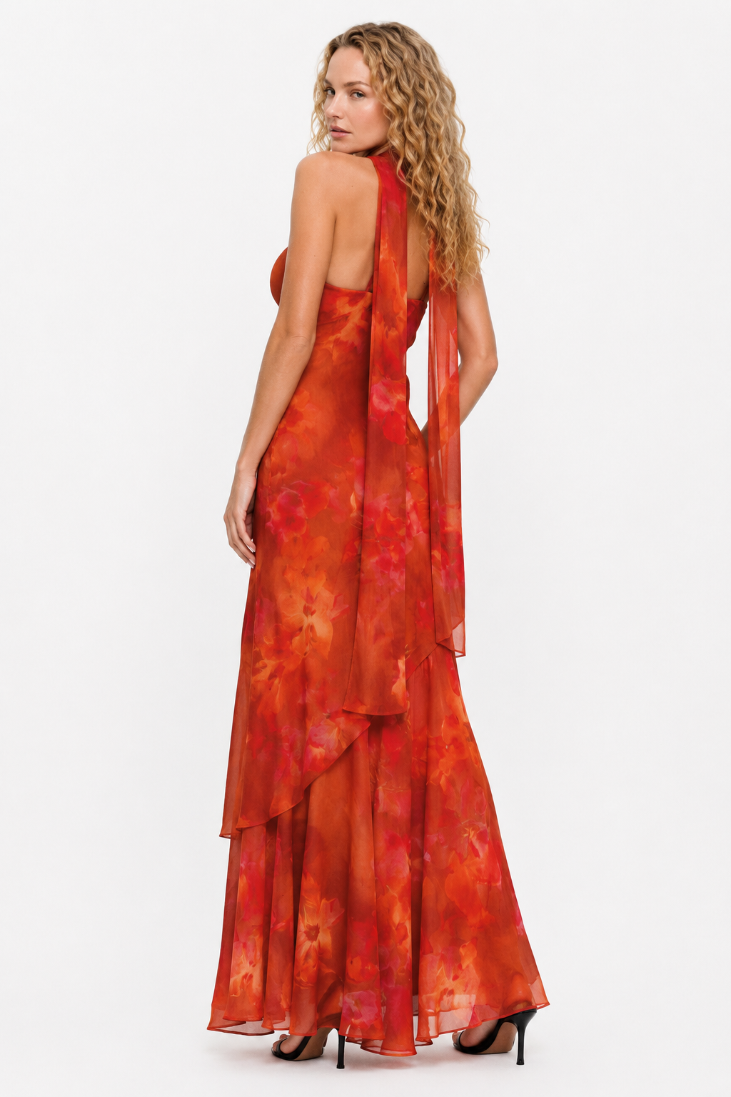 Loovay Rosamira Jurk, Romantische Bloemen Maxi