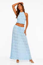Loovay Auréline Set, Halter Maxi Elegantie