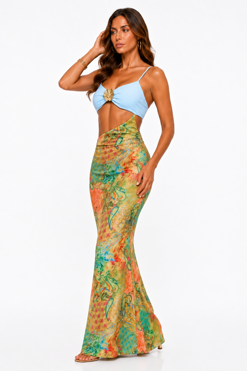 Loovay Azurielle Set, Halter Resort Elegantie