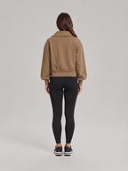 Loovay Nivara Sweater met Hoge Kraag en Halve Rits