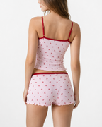 Loovay Ceriselune Pyjamaset met Kersenprint