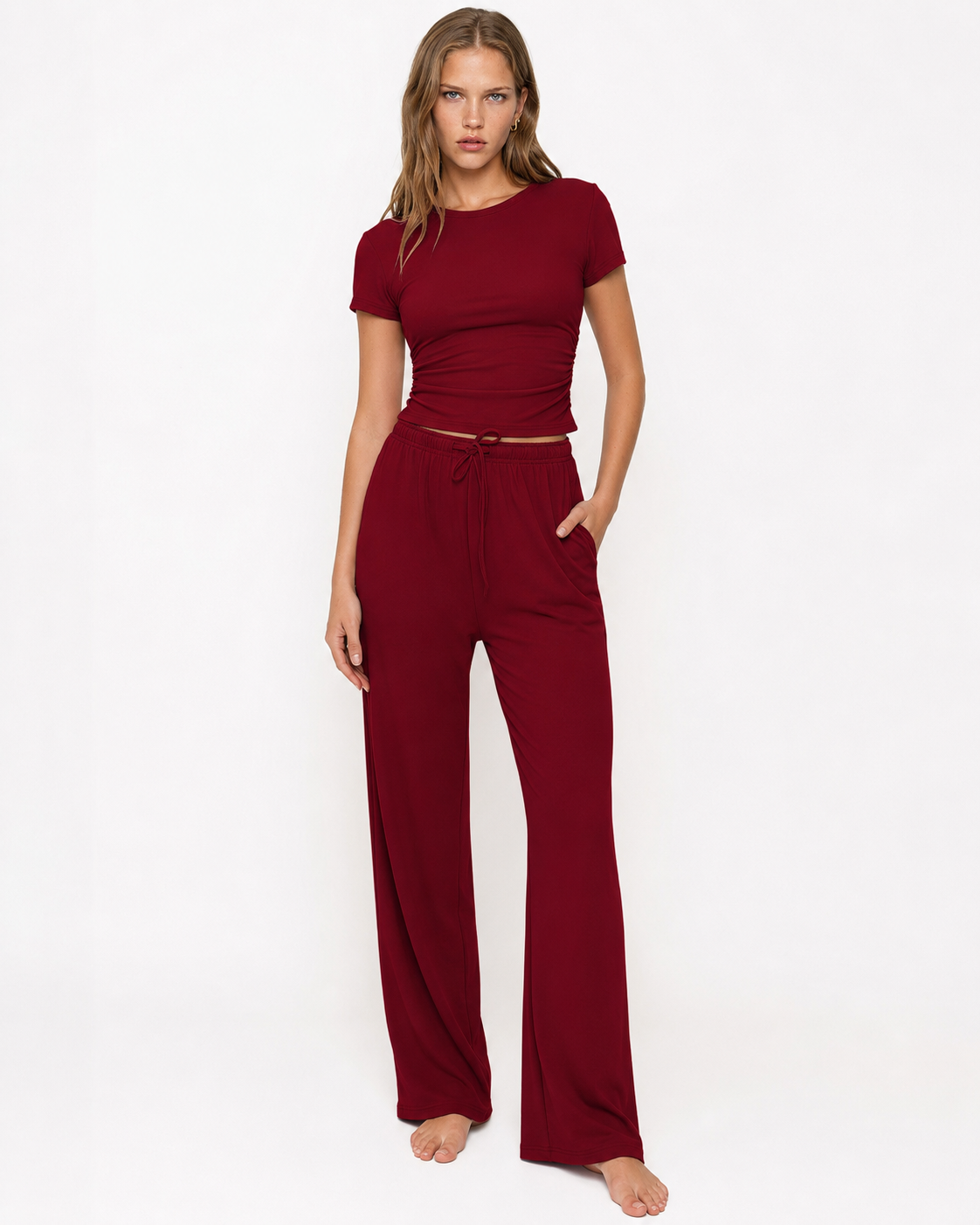 Loovay Velunora Loungeset met Wijde Broek