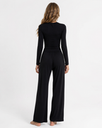 Loovay Rêverose Loungeset met Wijde Broek