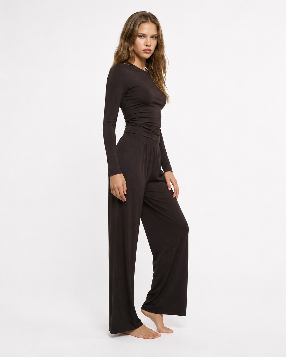 Loovay Rêverose Loungeset met Wijde Broek