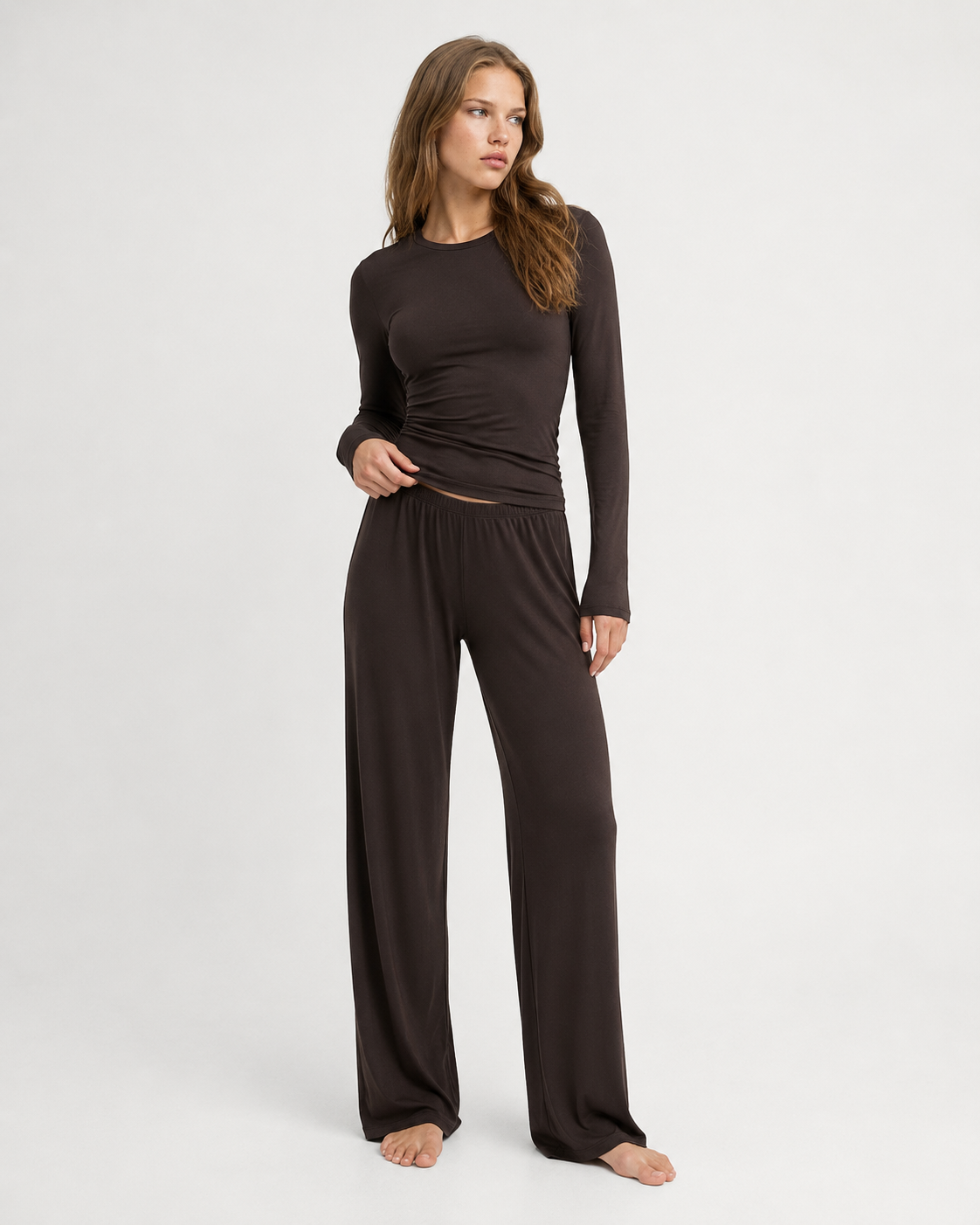 Loovay Rêverose Loungeset met Wijde Broek