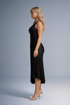 Loovay Auralis Jurk, One-Shoulder Jurk met Plooien