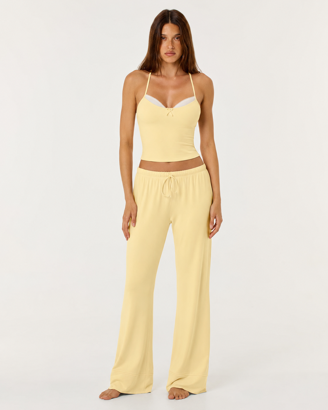 Loovay Veloutée Loungeset met Wijde Broek
