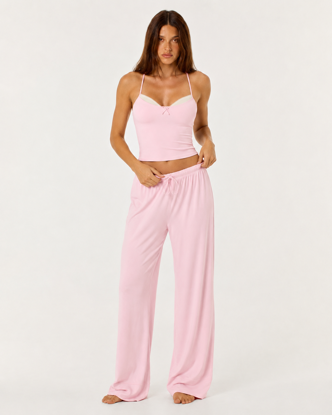Loovay Veloutée Loungeset met Wijde Broek