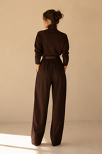 Loovay Avenor Tweedelige Set, Coltrui & Wide Leg Broek